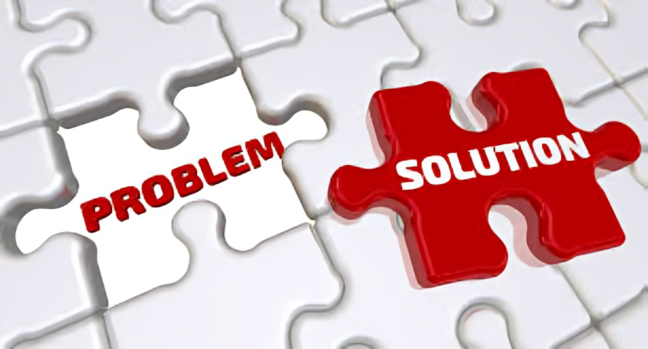 Red and White problem-solving puzzle